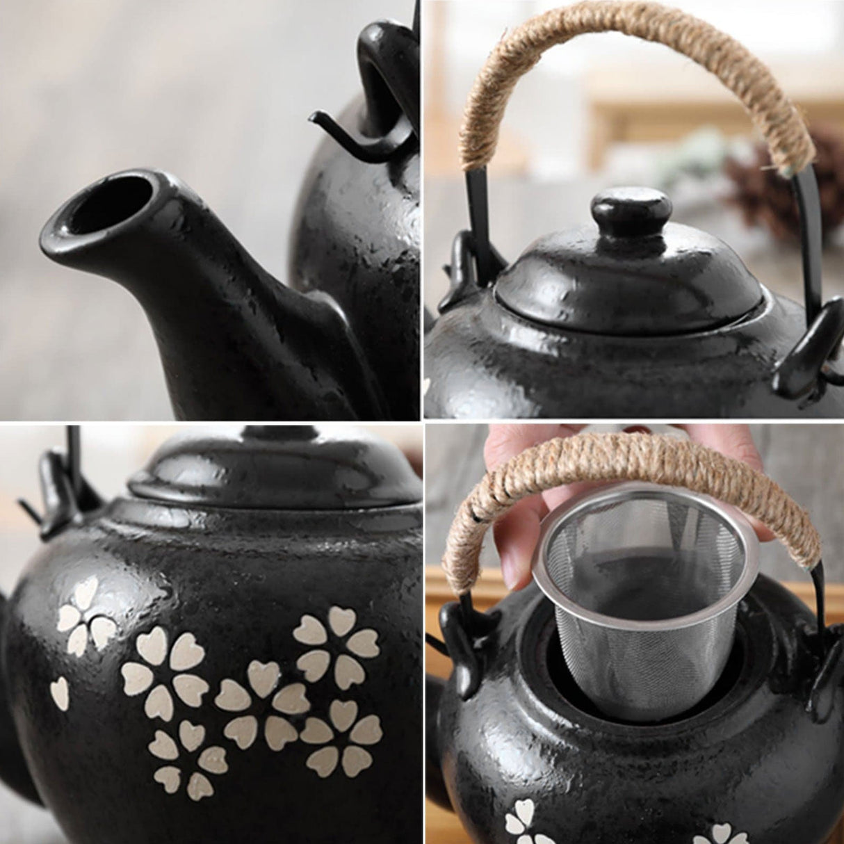 Black Japanese Kungfu Tea Set