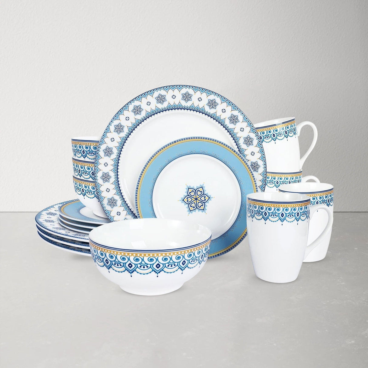 Blue Porcelain Dinner Set