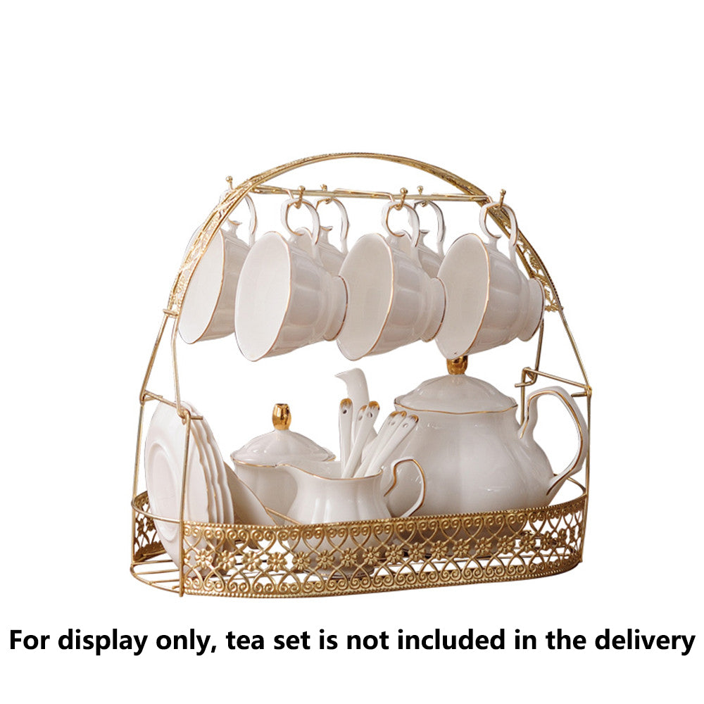 Blue Floral Porcelain Tea Set