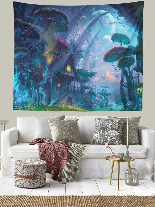 Fairy Tale World Pattern Tapestry