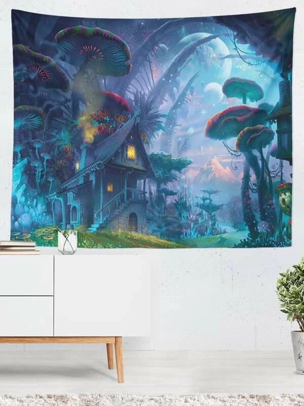 Fairy Tale World Pattern Tapestry