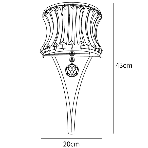 Crown Princess Wall Lamp