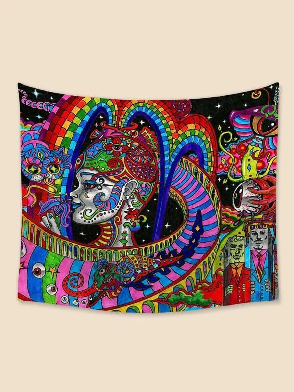 Figure Graphic Tapestry
