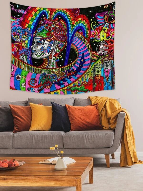 Figure Graphic Tapestry