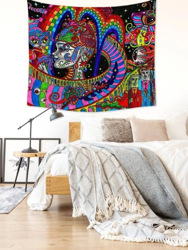 Figure Graphic Tapestry