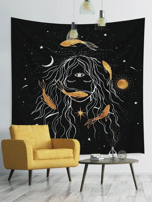 Figure Graphic Tapestry