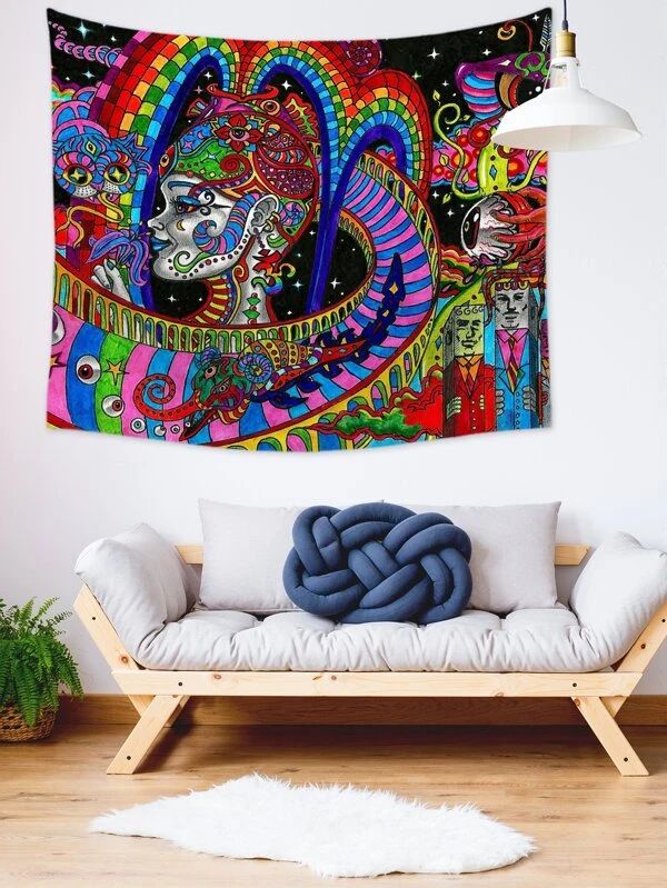 Figure Graphic Tapestry