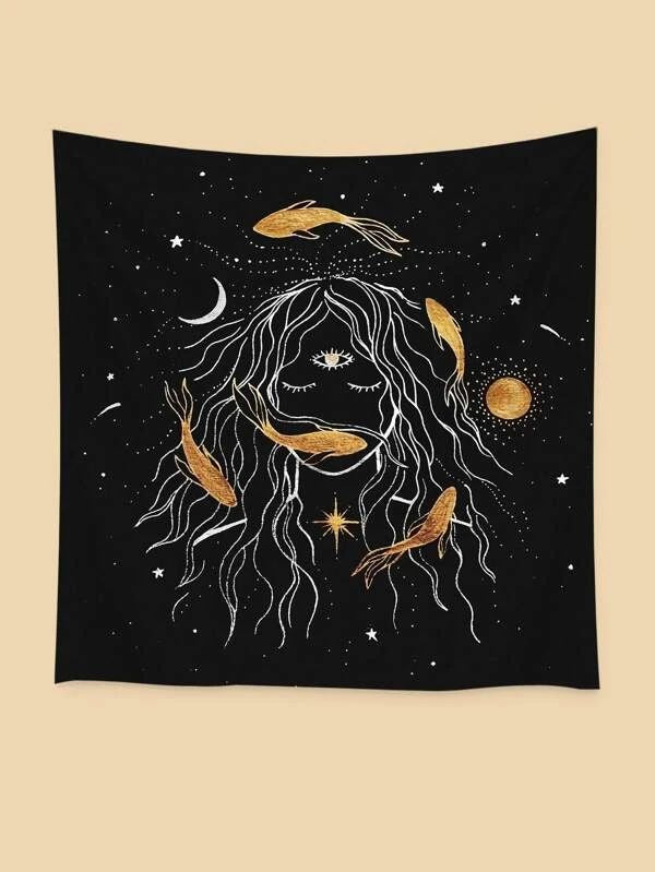 Figure Graphic Tapestry