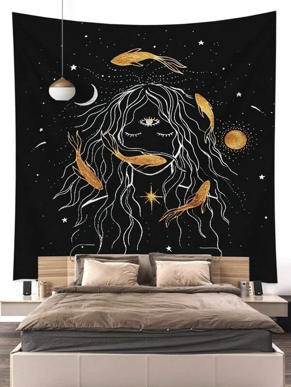 Figure Graphic Tapestry
