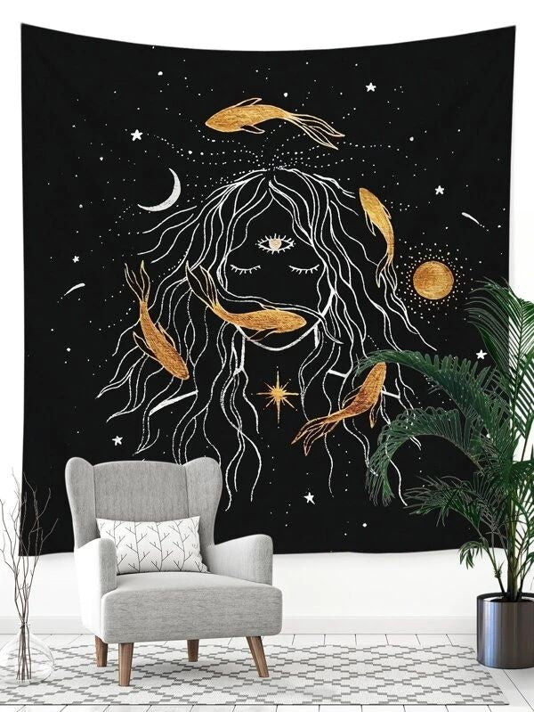 Figure Graphic Tapestry