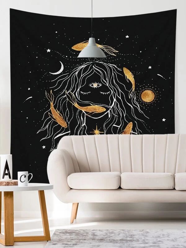 Figure Graphic Tapestry