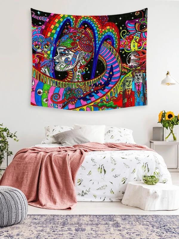 Figure Graphic Tapestry