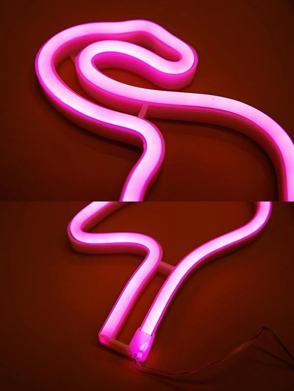 Flamingo Shaped Neon Light 1pc