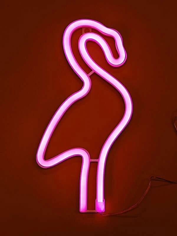 Flamingo Shaped Neon Light 1pc