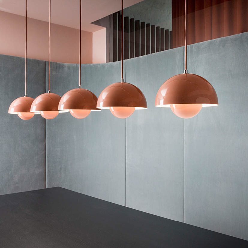 Colorful Half Circle Pendant Light