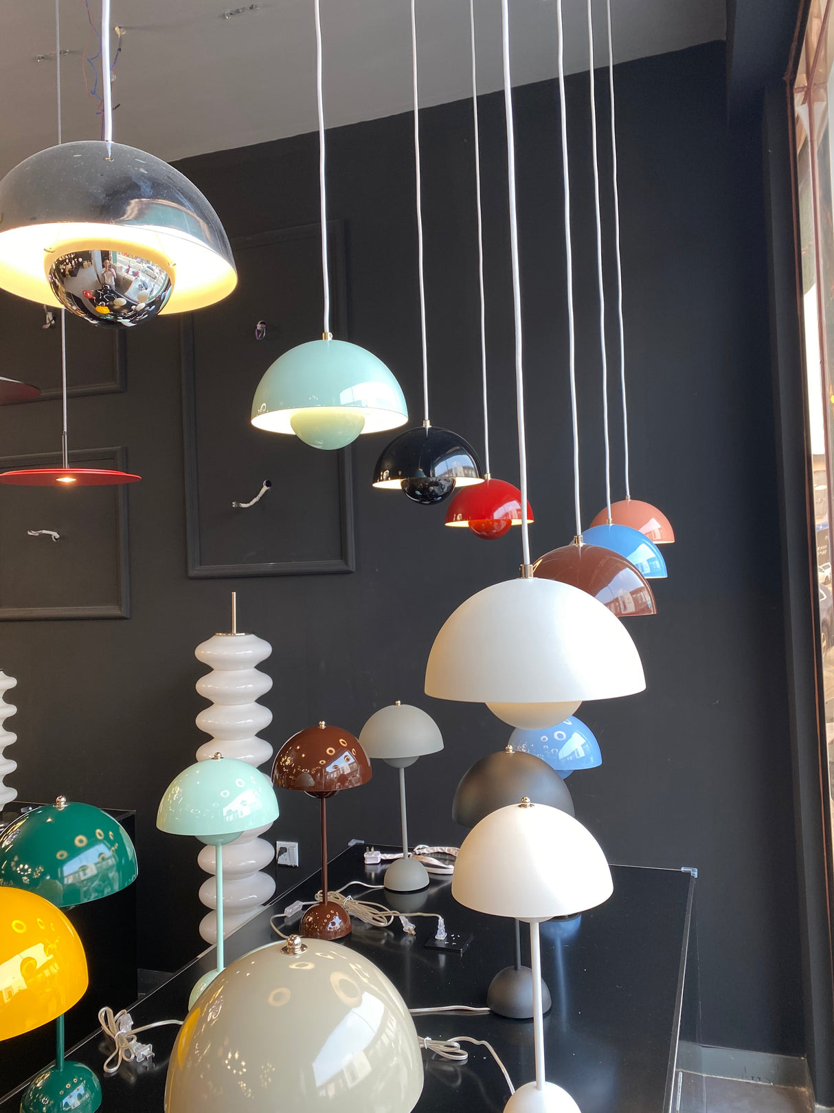 Colorful Half Circle Pendant Light