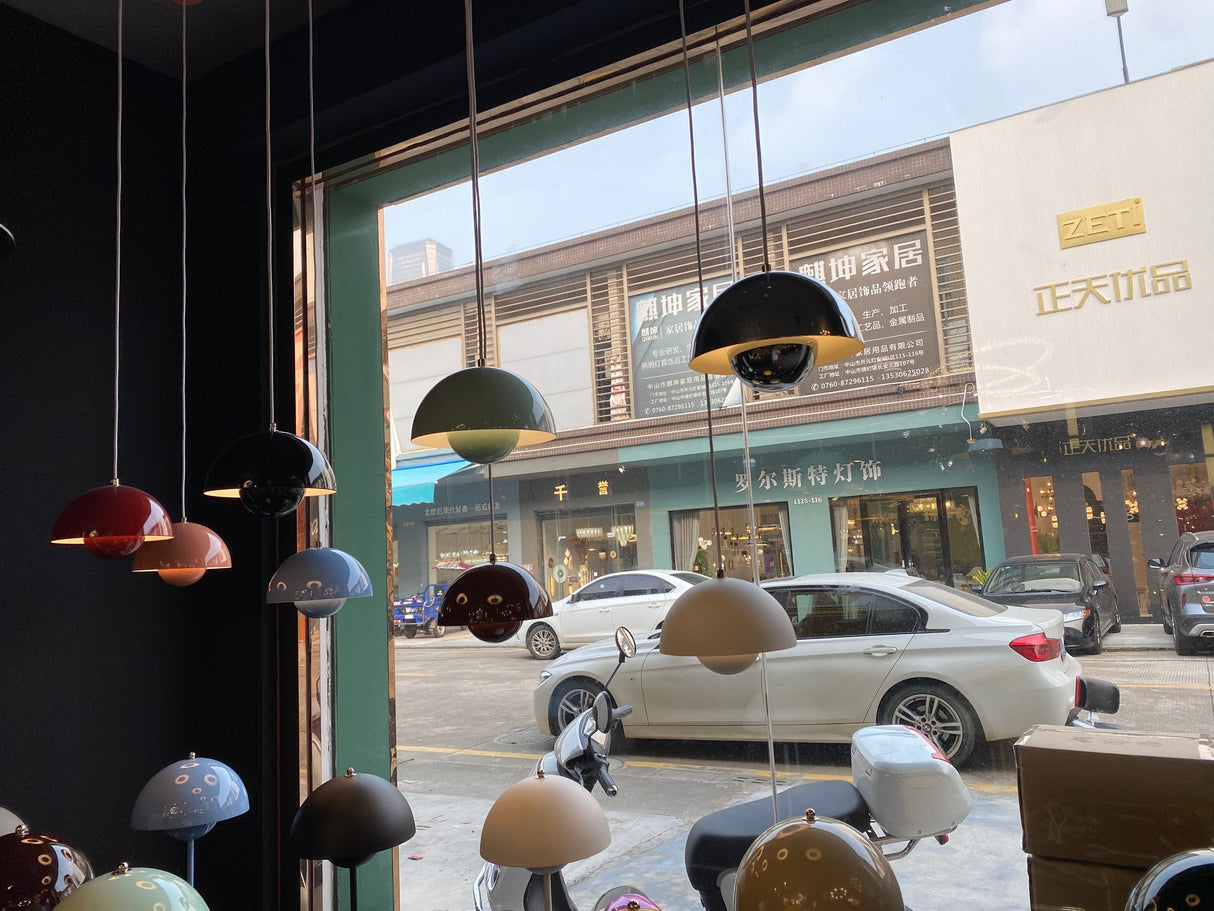 Colorful Half Circle Pendant Light