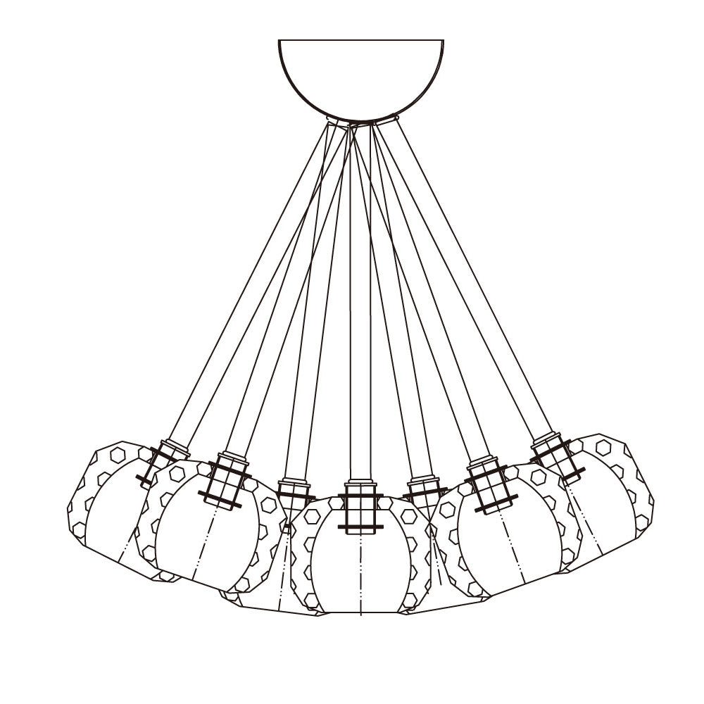 Flushmount Crystal Ball