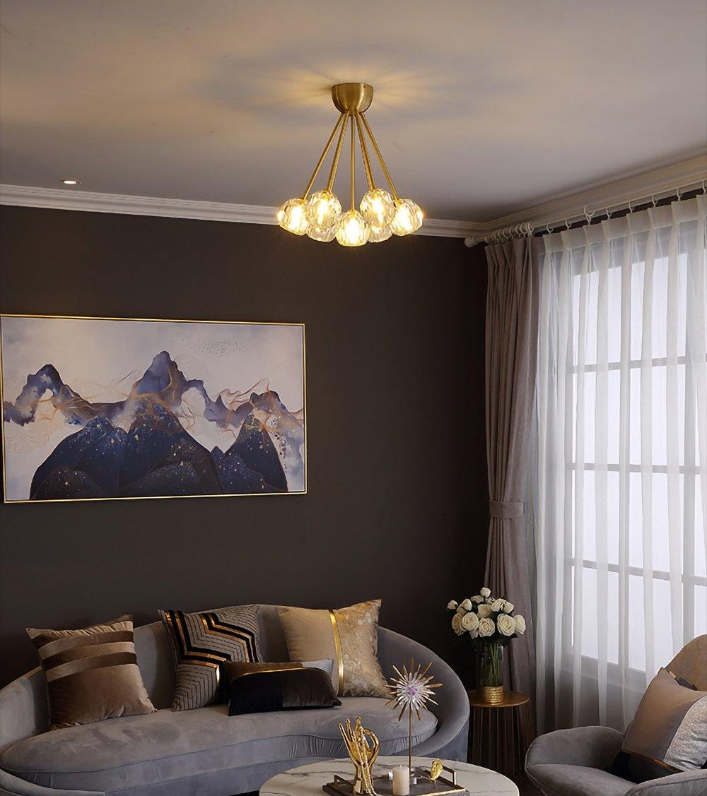 Flushmount Crystal Ball