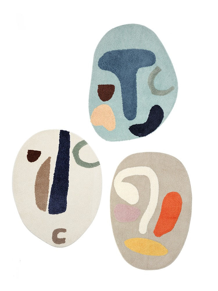Franco Abstract Face Rugs