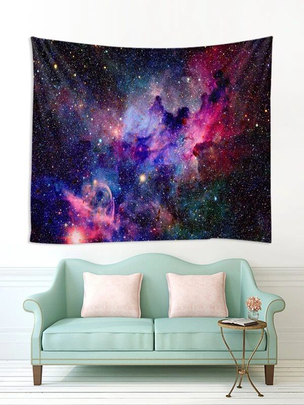 Galaxy Print Tapestry