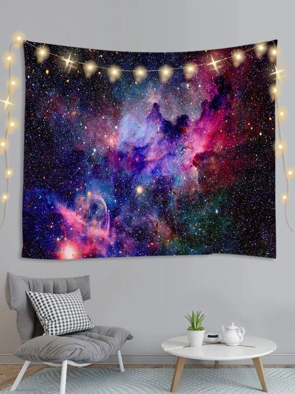 Galaxy Print Tapestry