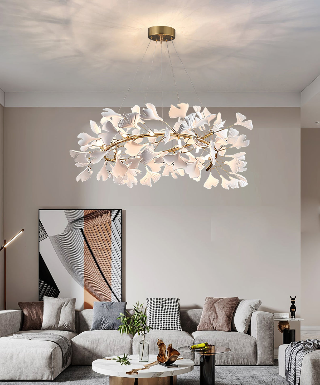 Gingko Chandelier J