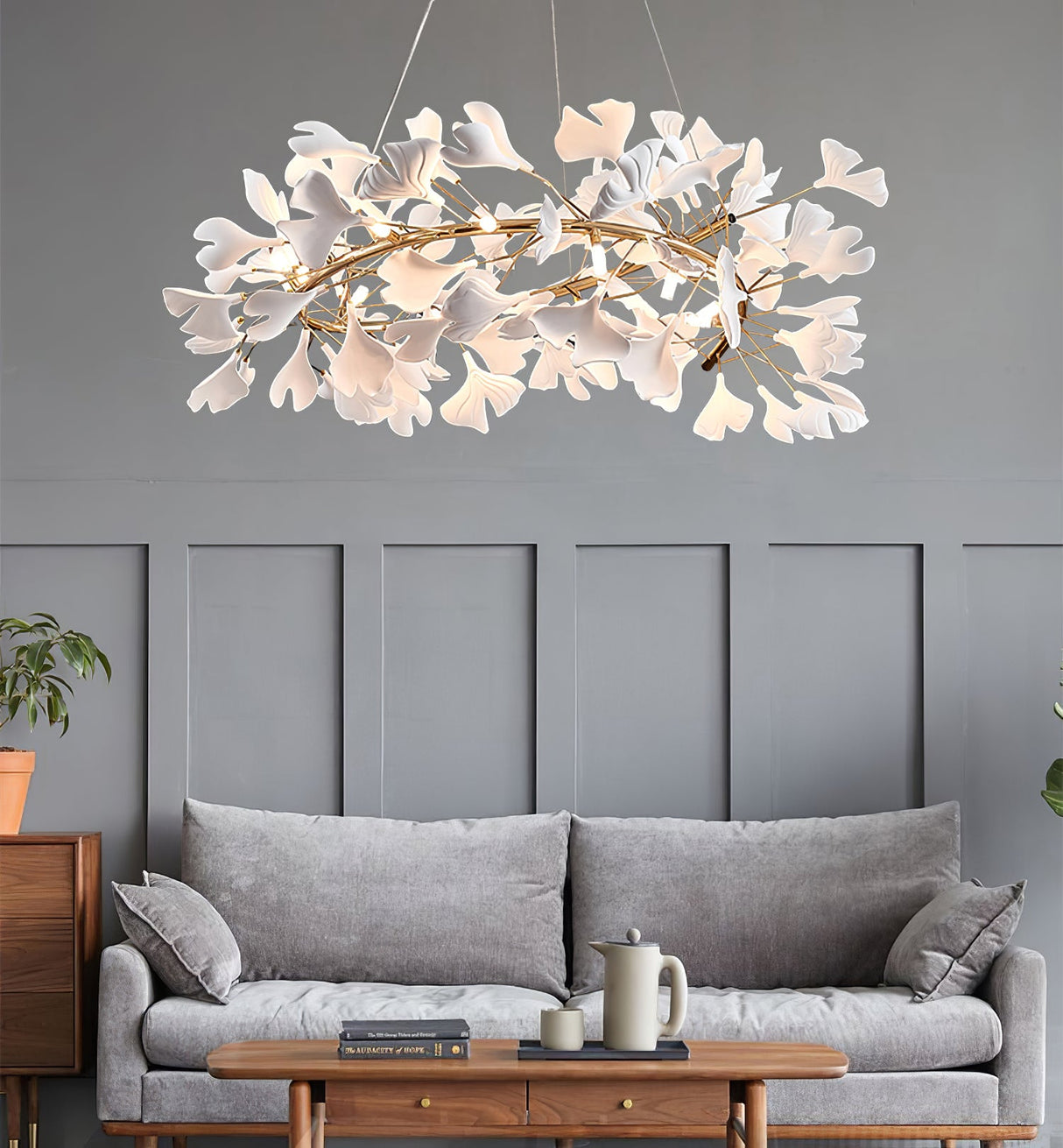 Gingko Chandelier J