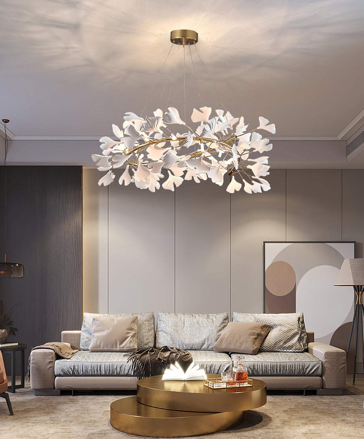 Gingko Chandelier J
