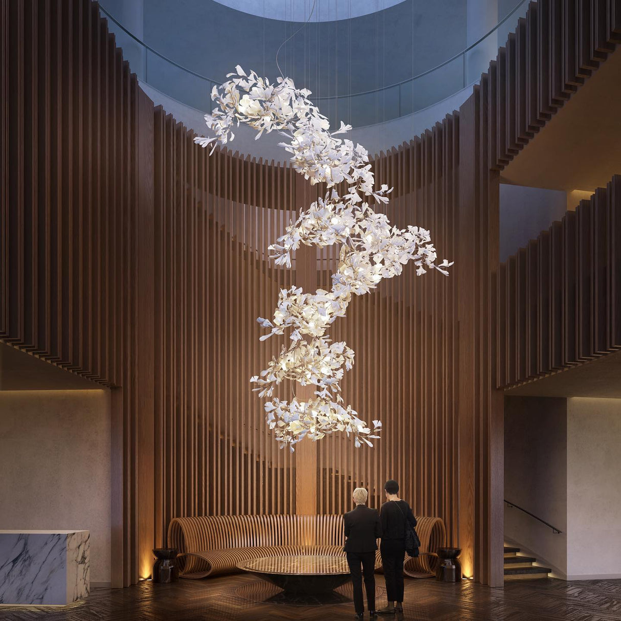 Gingko Chandelier F
