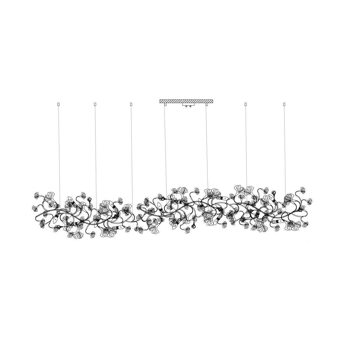 Gingko Chandelier E