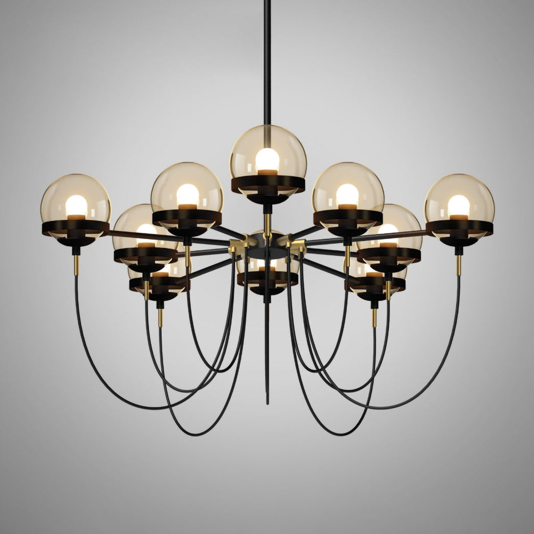 Glass Ball Chandelier