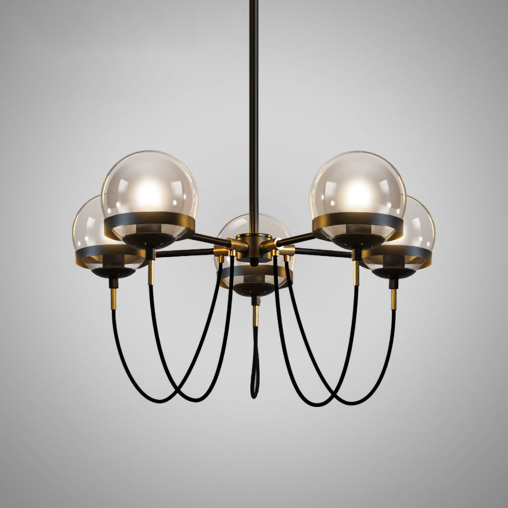 Glass Ball Chandelier