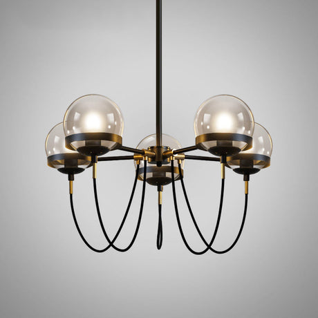 Glass Ball Chandelier