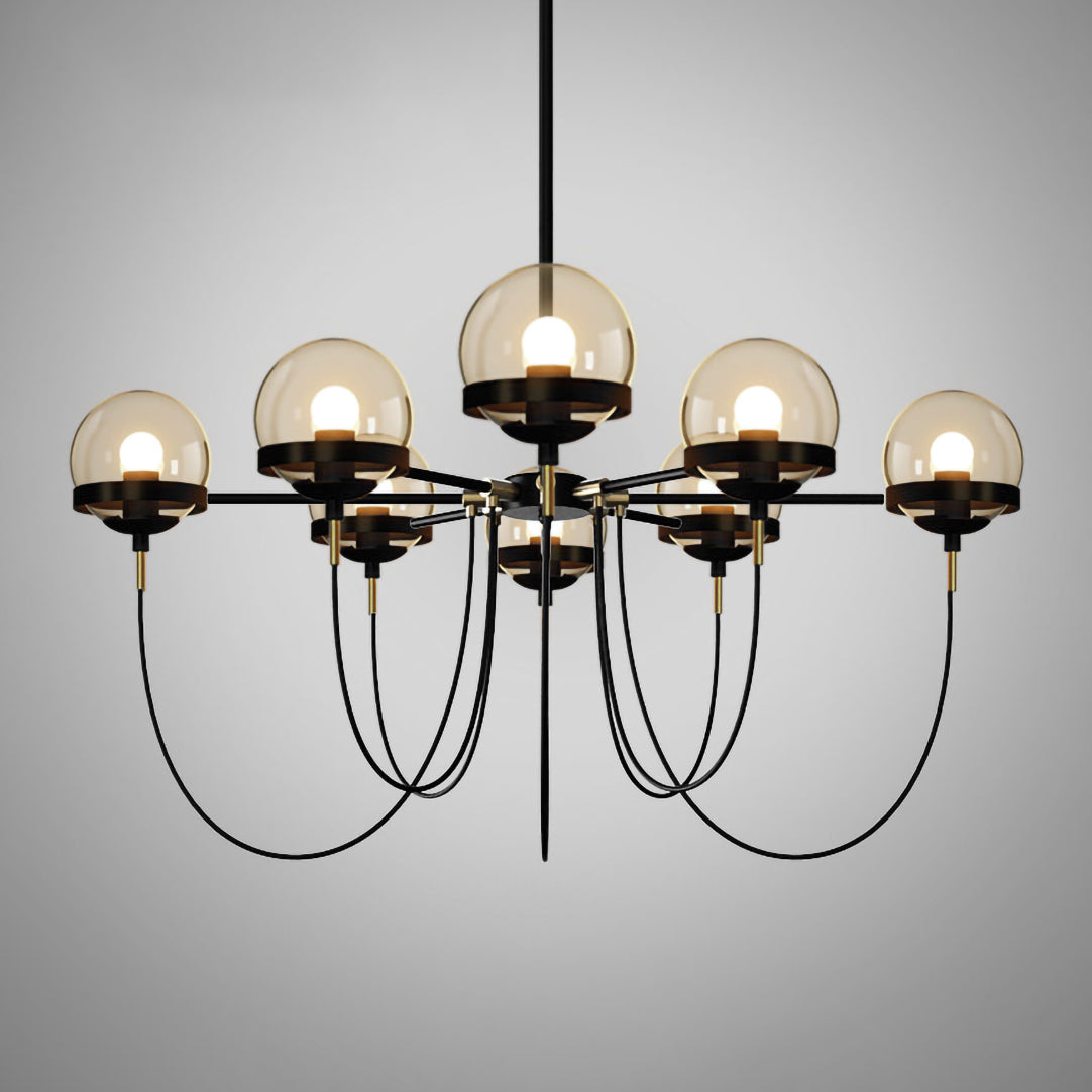 Glass Ball Chandelier