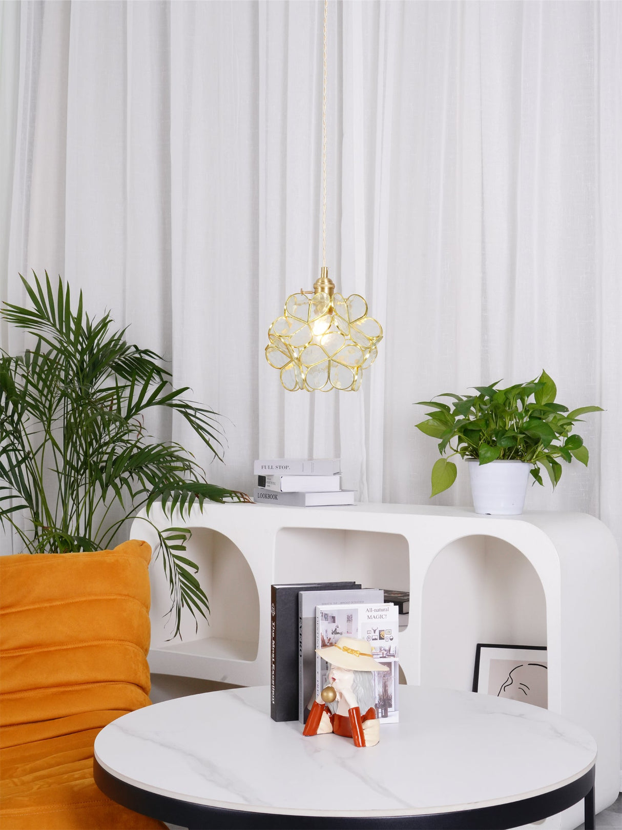 Glass Petal Pendant Lights