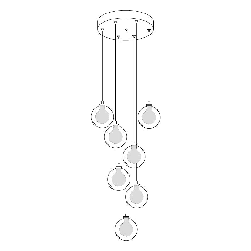 Globe Cluster Chandelier