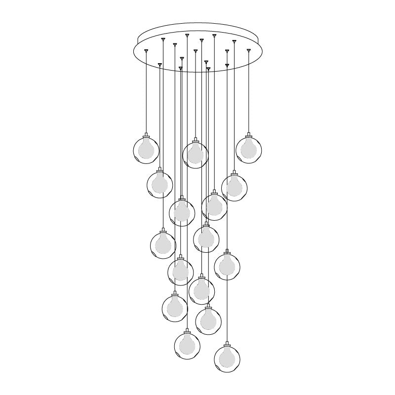 Globe Cluster Chandelier