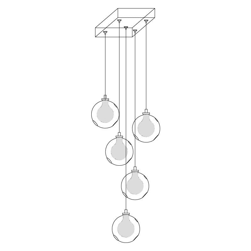 Globe Cluster Chandelier