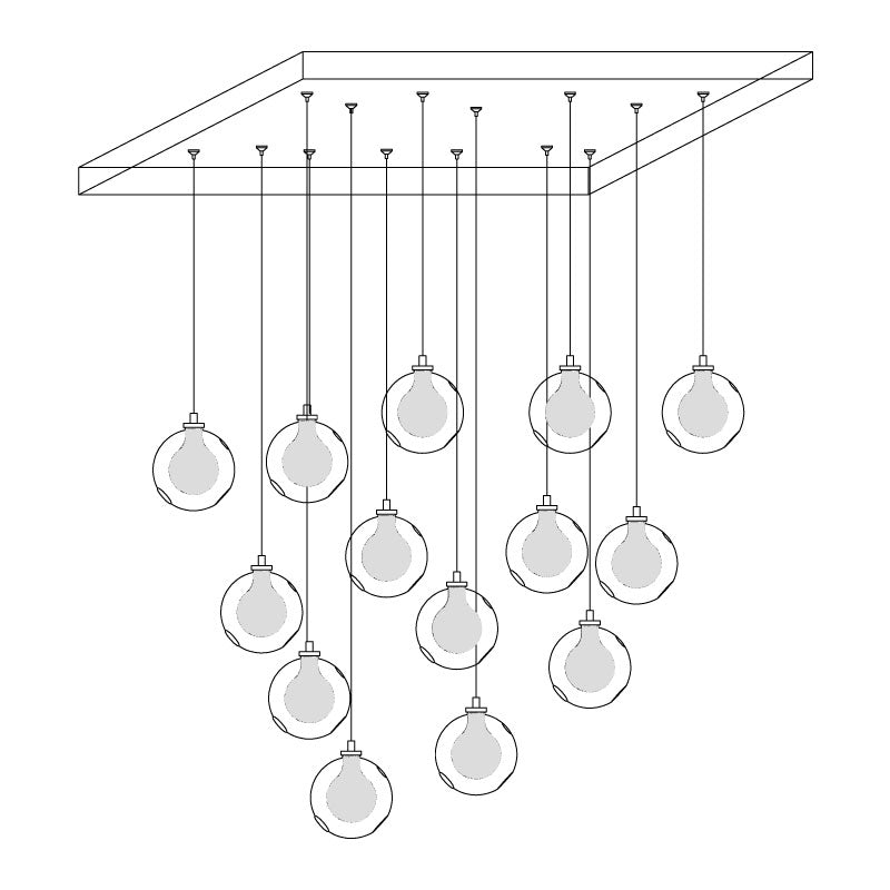 Globe Cluster Chandelier
