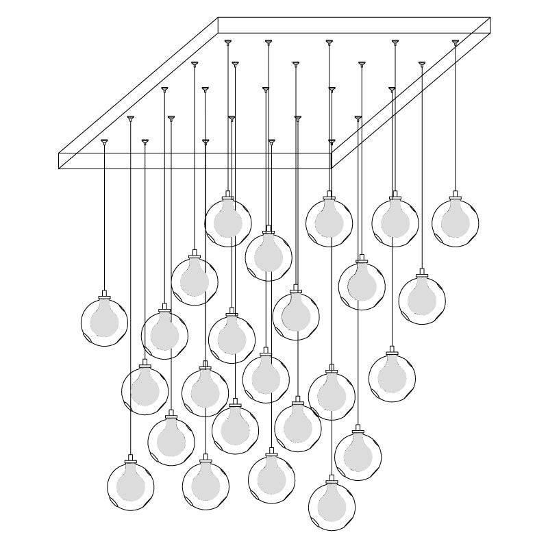 Globe Cluster Chandelier
