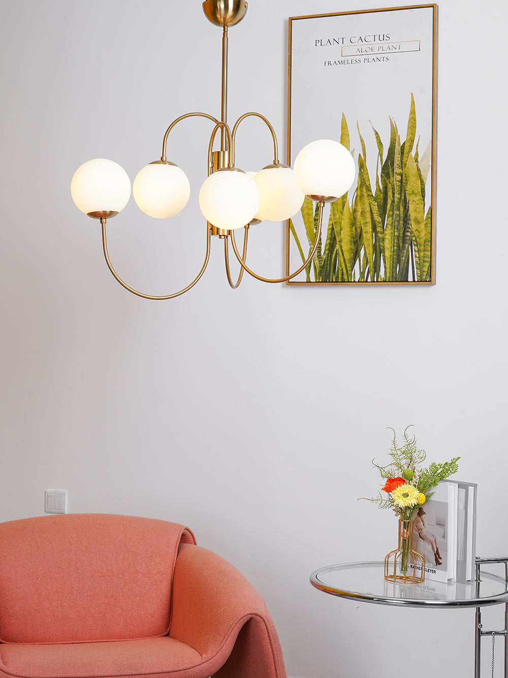 Gooseneck Chandelier