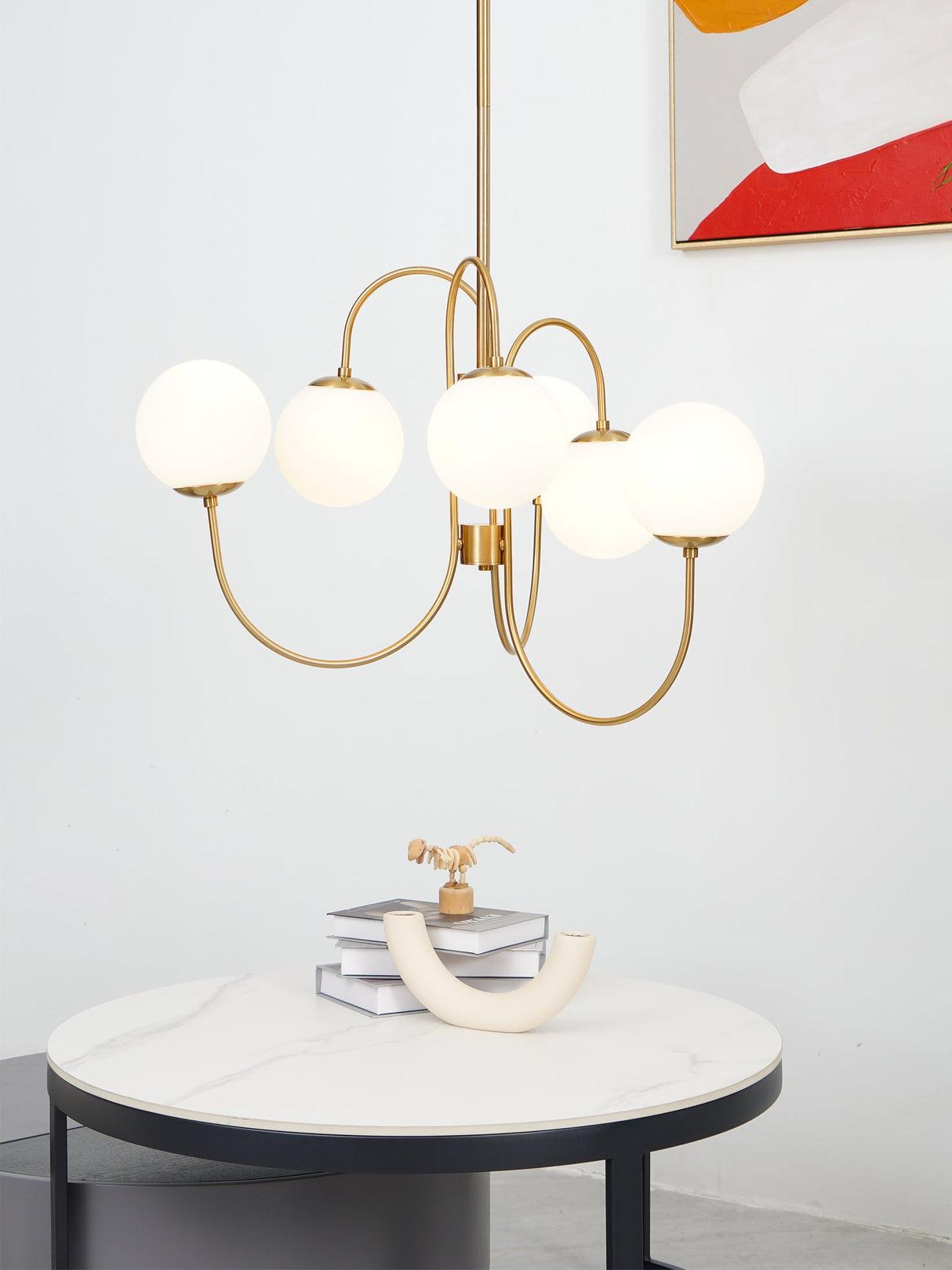 Gooseneck Chandelier