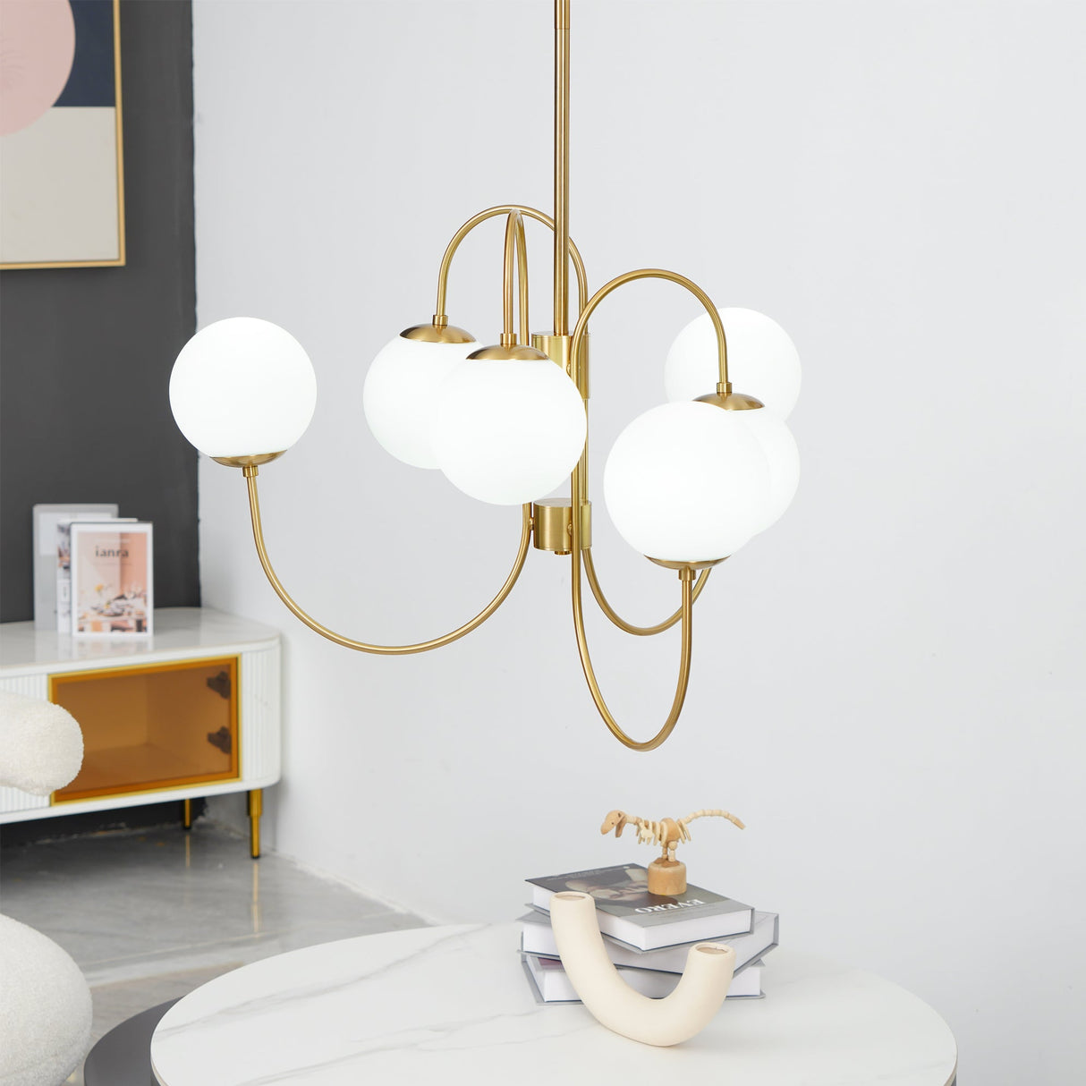 Gooseneck Chandelier