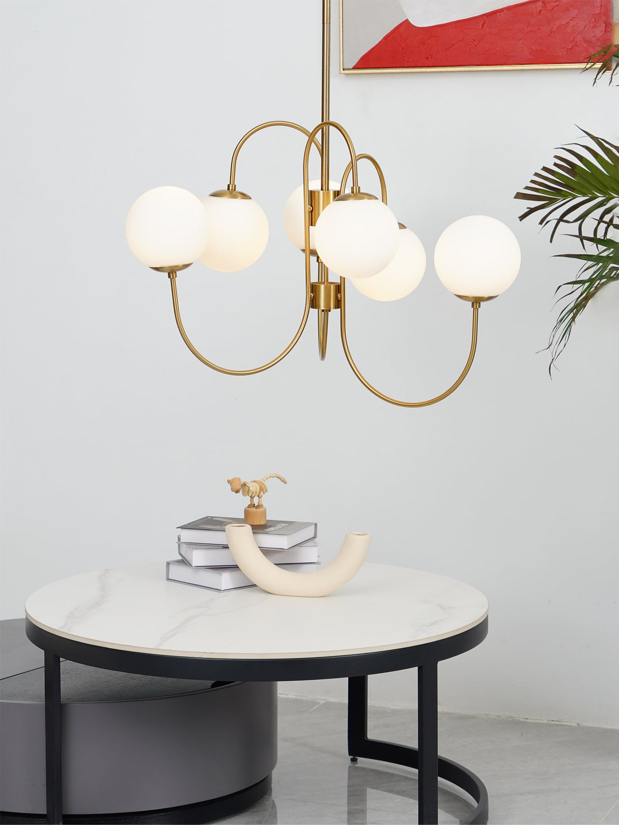 Gooseneck Chandelier