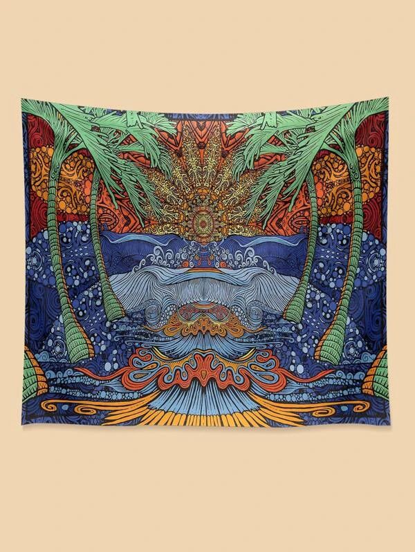Graphic Print Tapestry