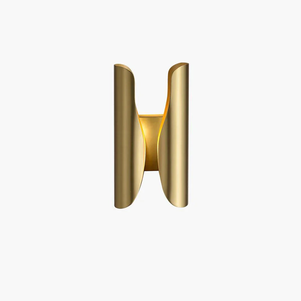 H-shaped Gold Wall Lamp