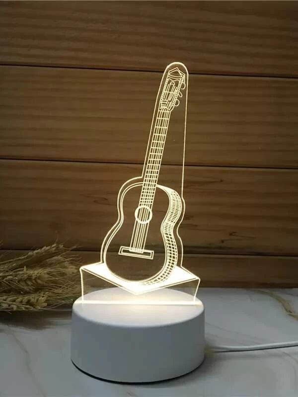 Guitar Shaped Night Light 1pc