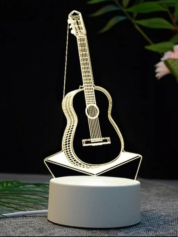 Guitar Shaped Night Light 1pc