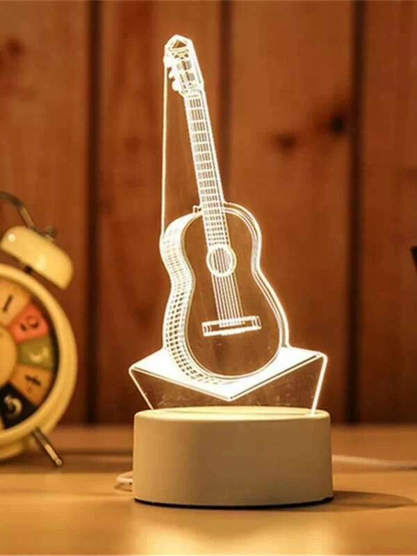 Guitar Shaped Night Light 1pc